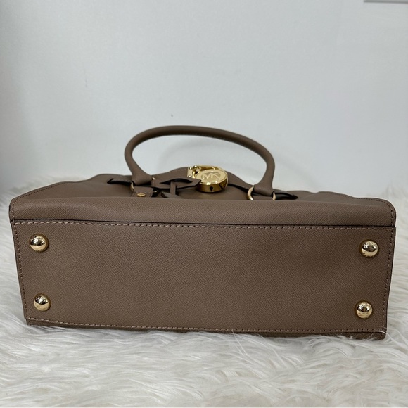 Michael Kors Hamilton East West Satchel Leather Bag - Picture 11 of 16